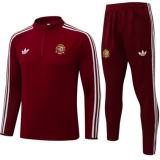 Chándal España 2026 (Half Zip) - Rojo Oscuro